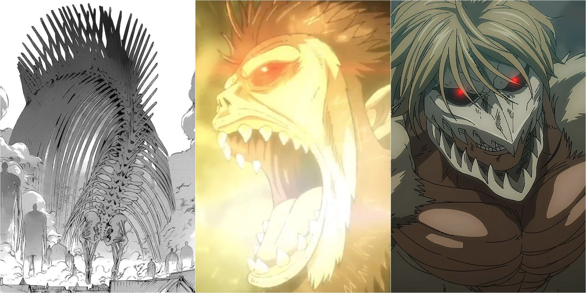 the rumbling,the beast titan and the jaw titan