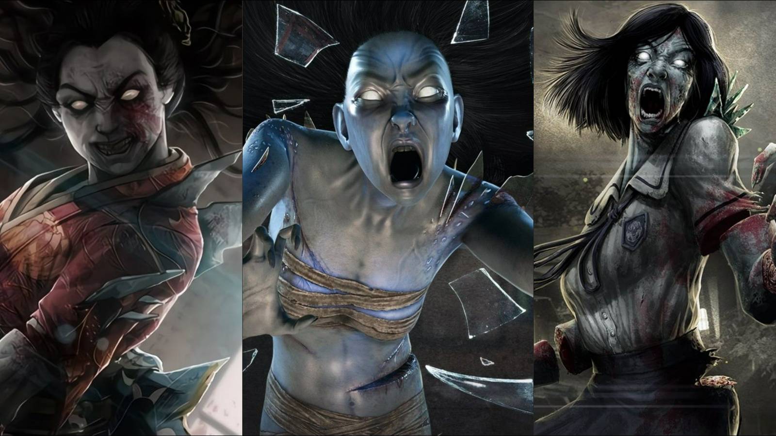 Three images of the Spirit from Dead by Daylight