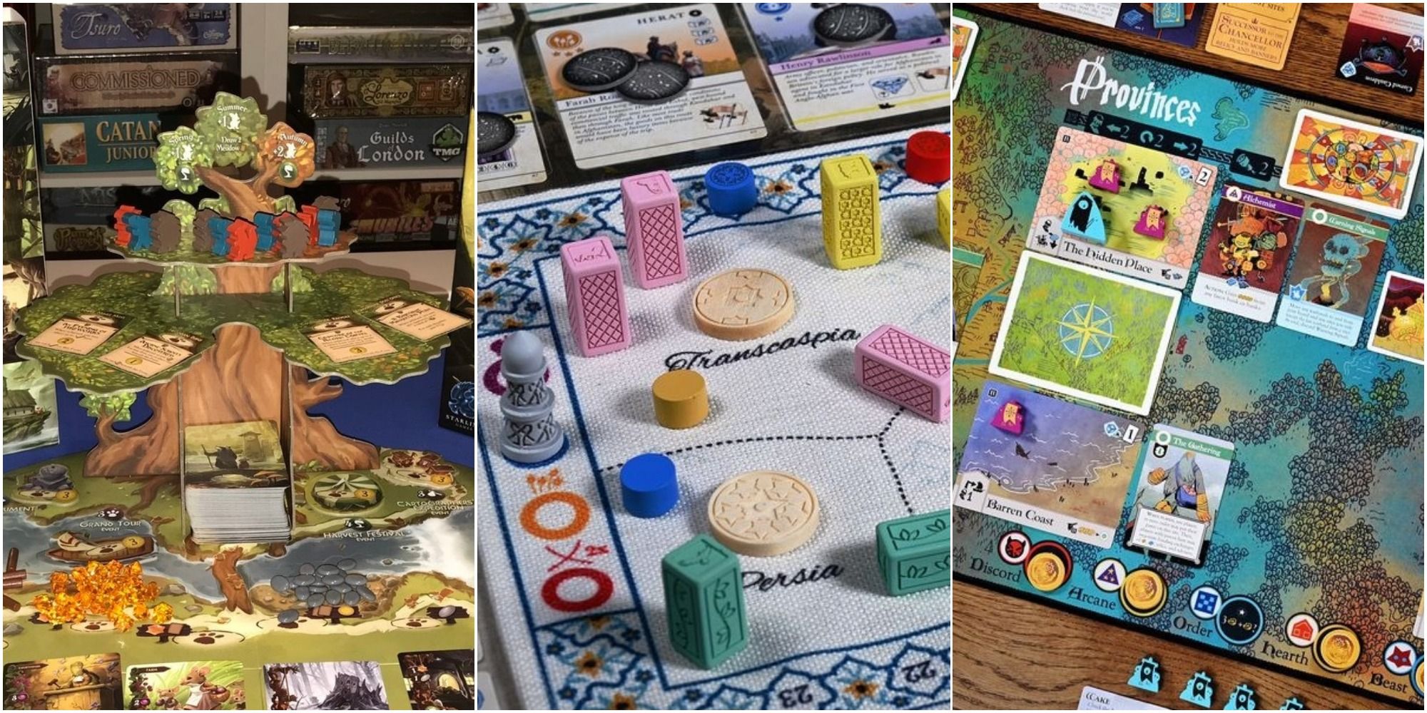 Feature image displaying Everdell, Pax Pamir, and Oath 