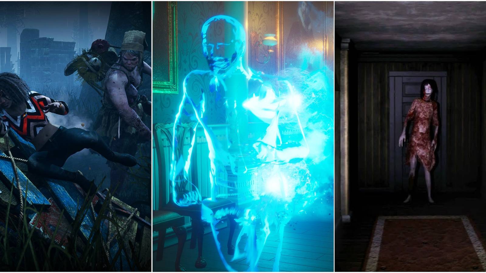 feature image showing dead by daylight, midnight ghost hunt, devour 