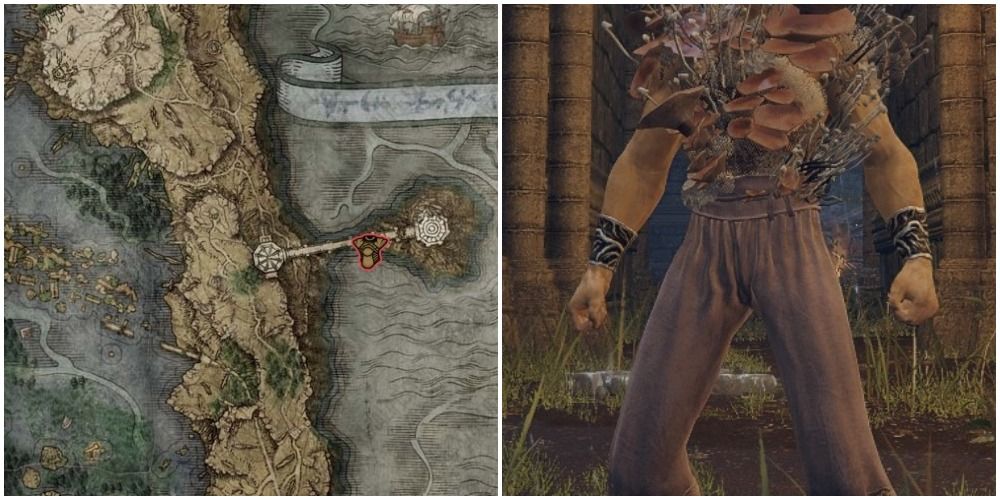 Showing The Location Of Where To Find The Godskin Noble Bracelets And What They Look Like 