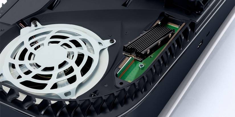 ps5 opened up exposing the SSD Cropped