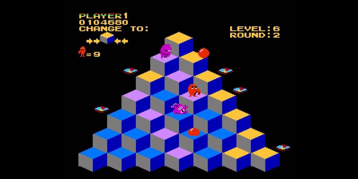 Q*bert arcade gameplay