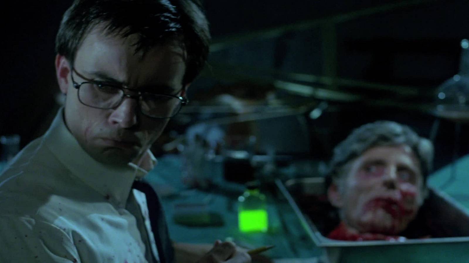 herbert west talking to a human head