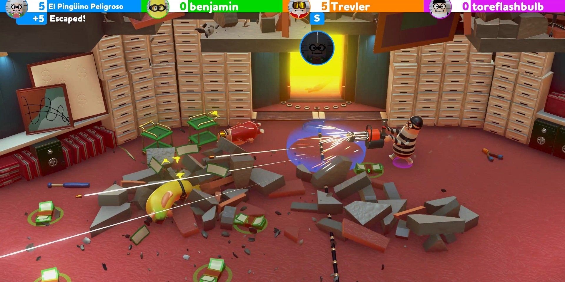 rubber bandits gameplay with guns blazing 