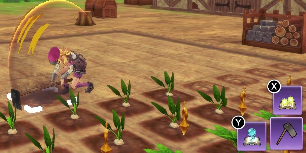 The player tending to their crops on their Rune Factory 5 farm