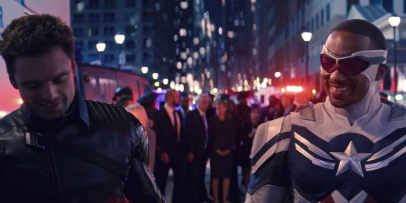 Sam and Bucky in The Falcon and the Winter Soldier finale