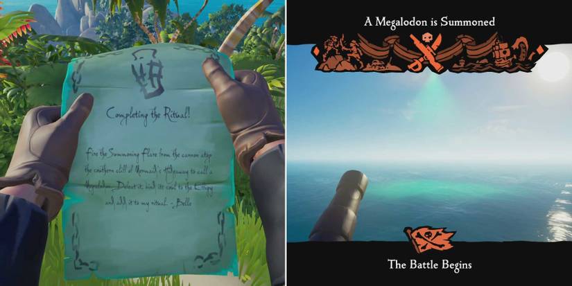 sea of thieves summoning a megalodon