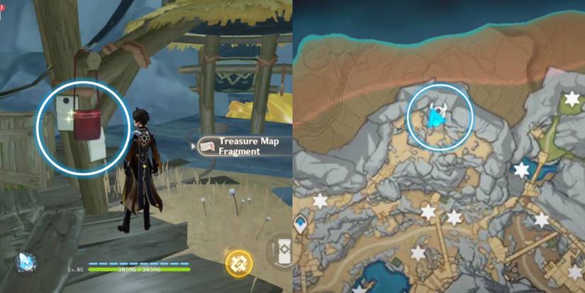 second treasure map fragment location in genshin impact