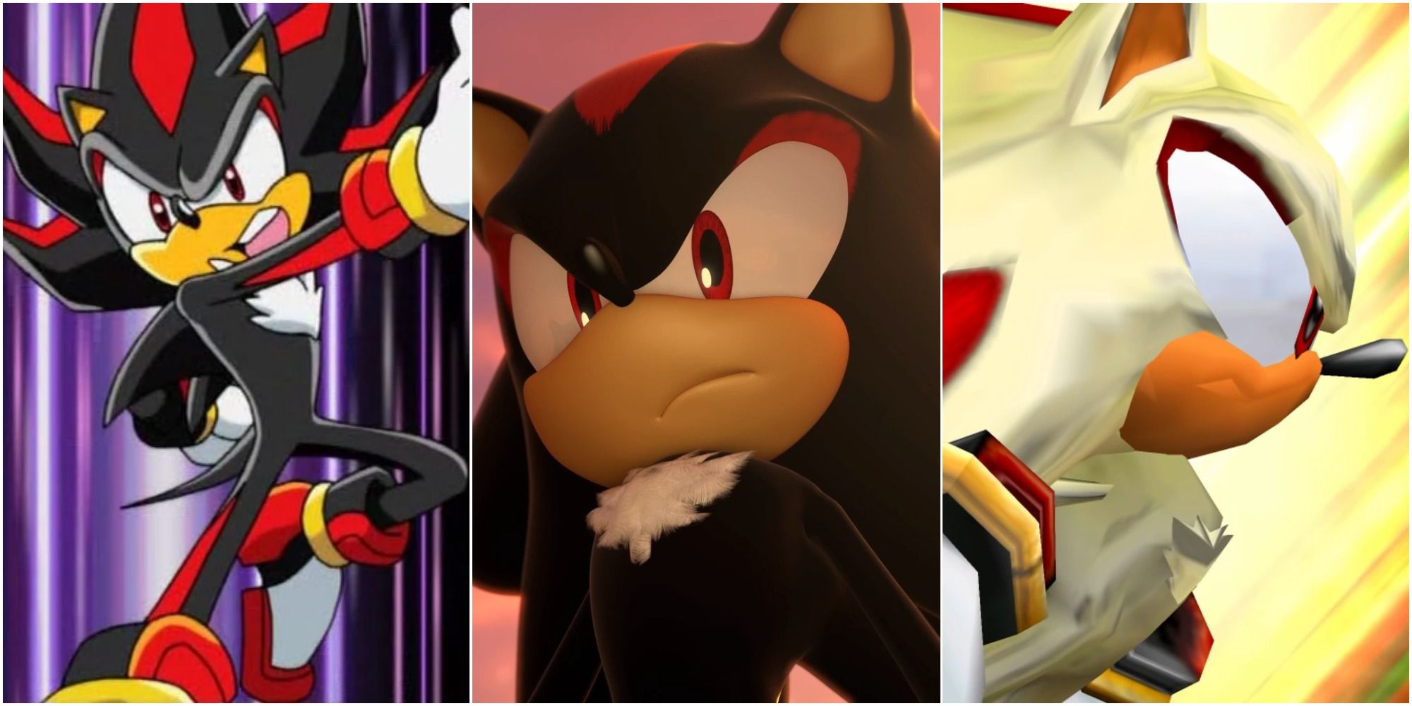 Wanted it look at picture of shadow in sonic sonic x this is not