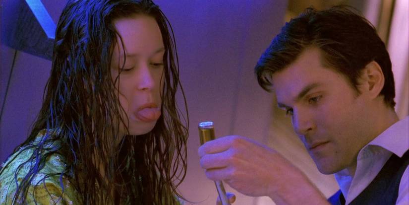 river sticking her tongue out at simon