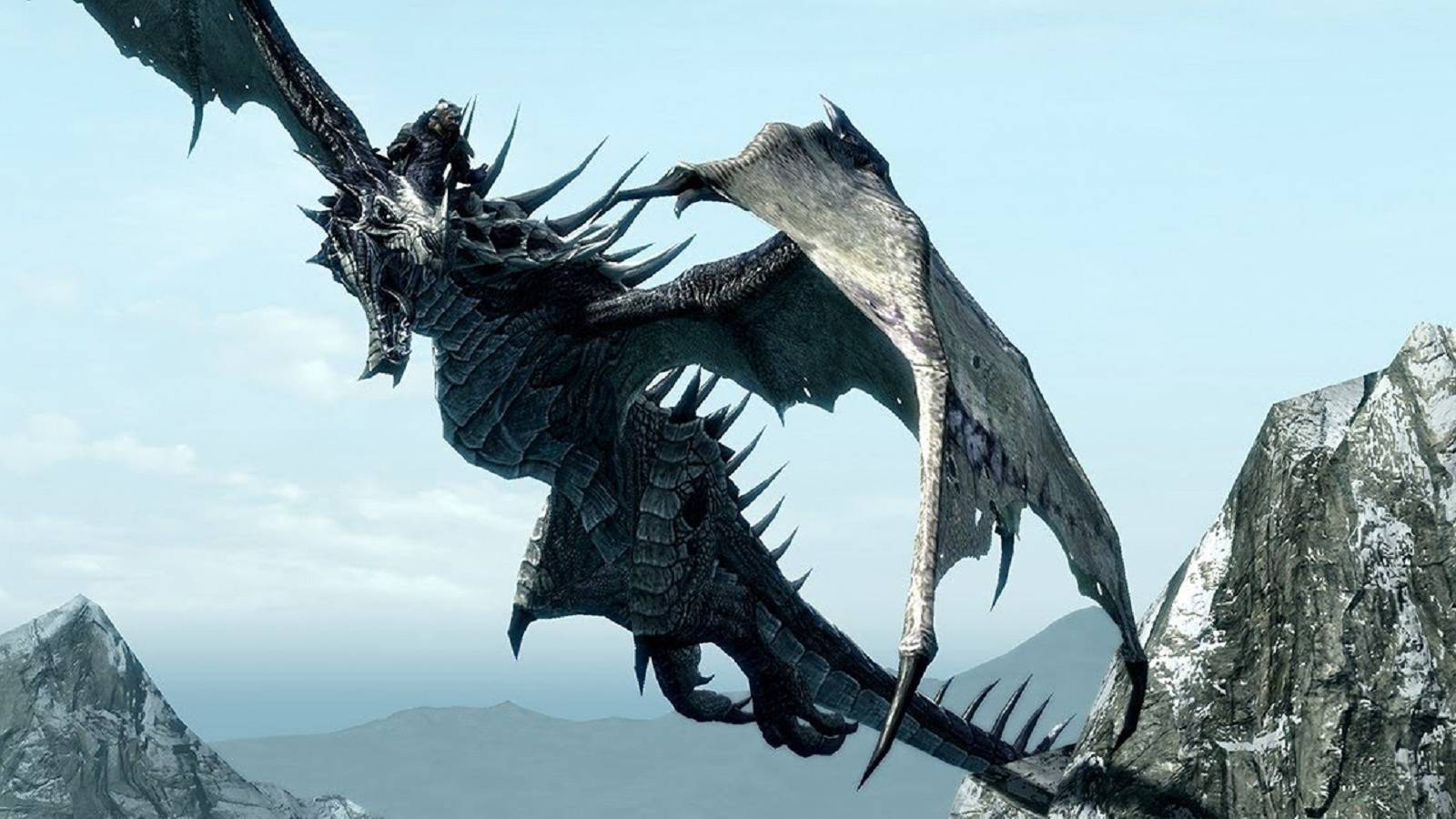 skyrim flying dragon feature