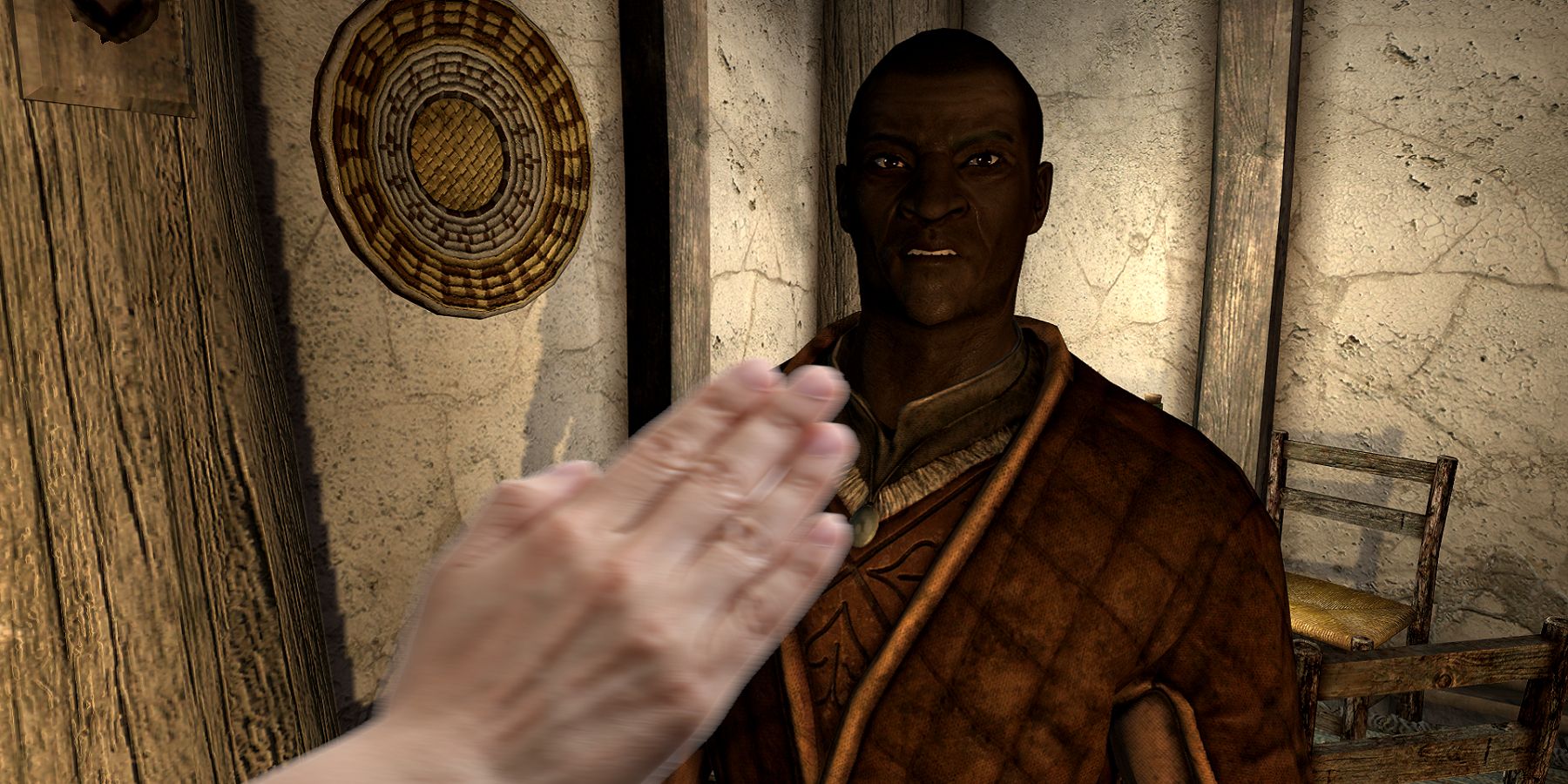 This Skyrim VR Clip Showing a Player Casually Slapping Nazeem is Hysterical