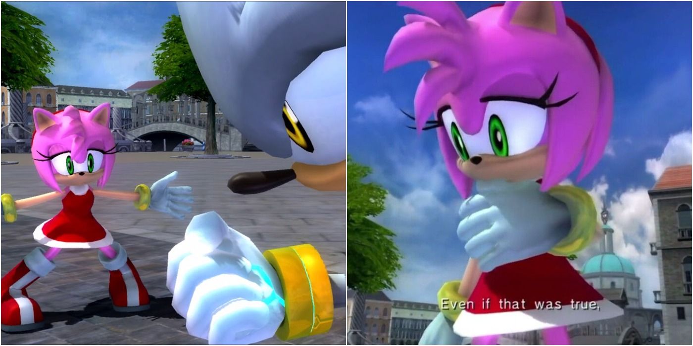 sonic 06 amy rose silver the hedgehog