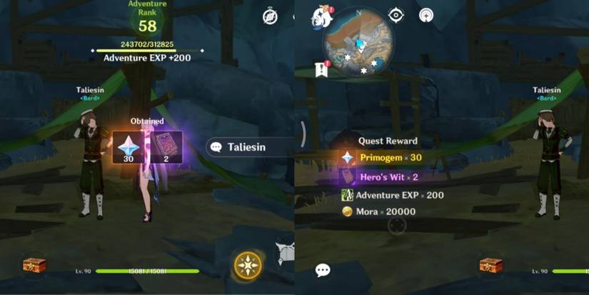 stolen ring quest rewards in genshin impact