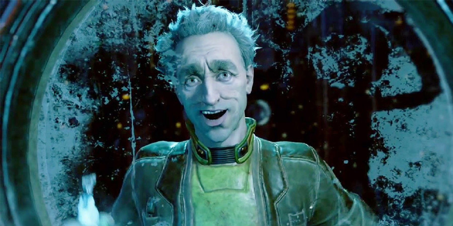 Player in a cryo chamber in the intro of The Outer Worlds