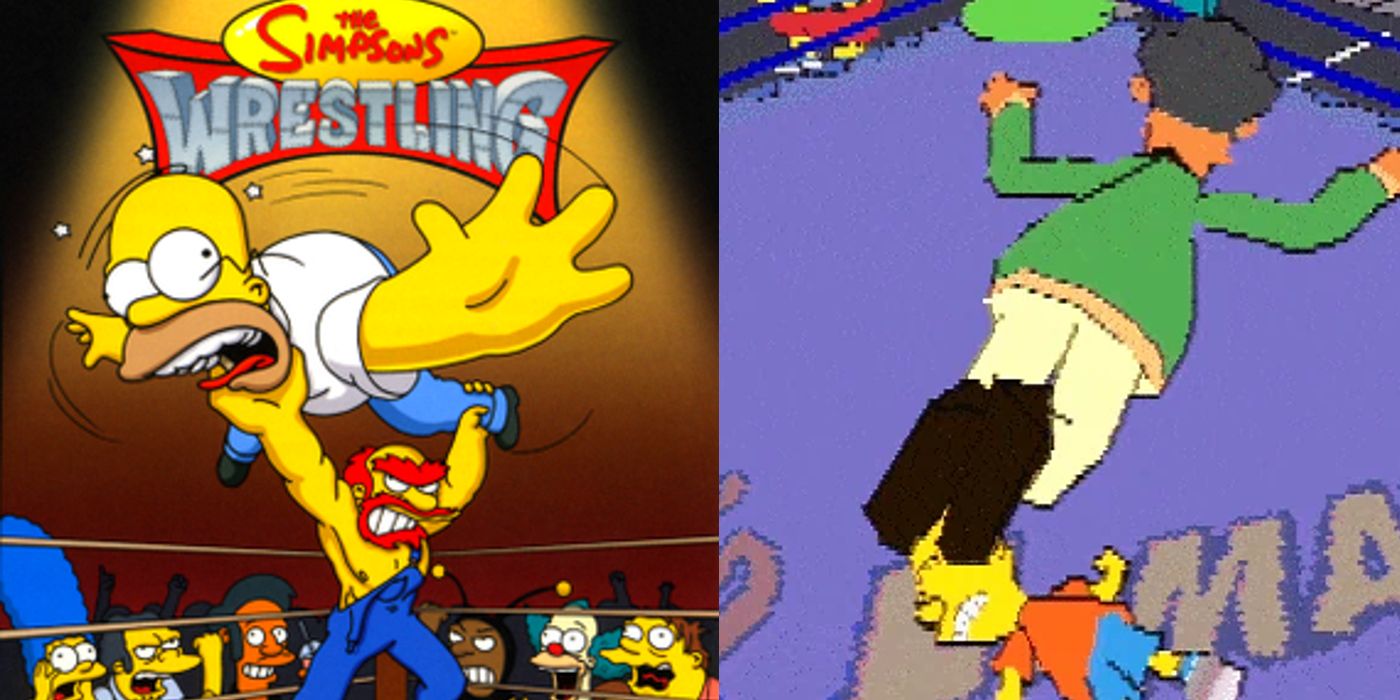 The Simpsons Wrestling Apu Bart