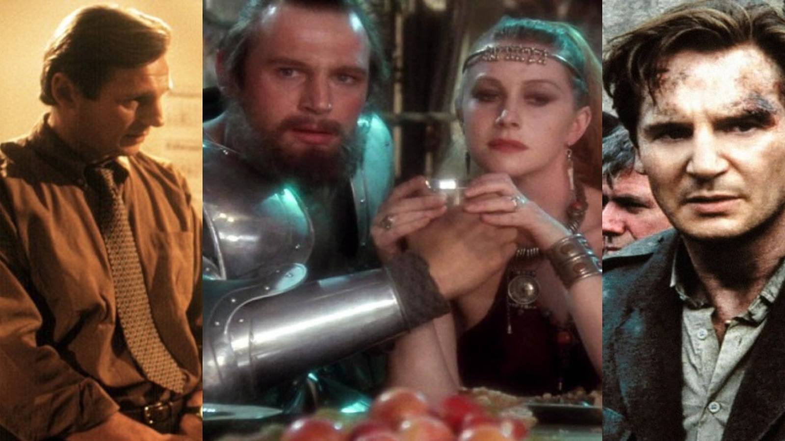 title image Liam Neeson underrated movies Husbands & Wives Excalibur Michael Collins