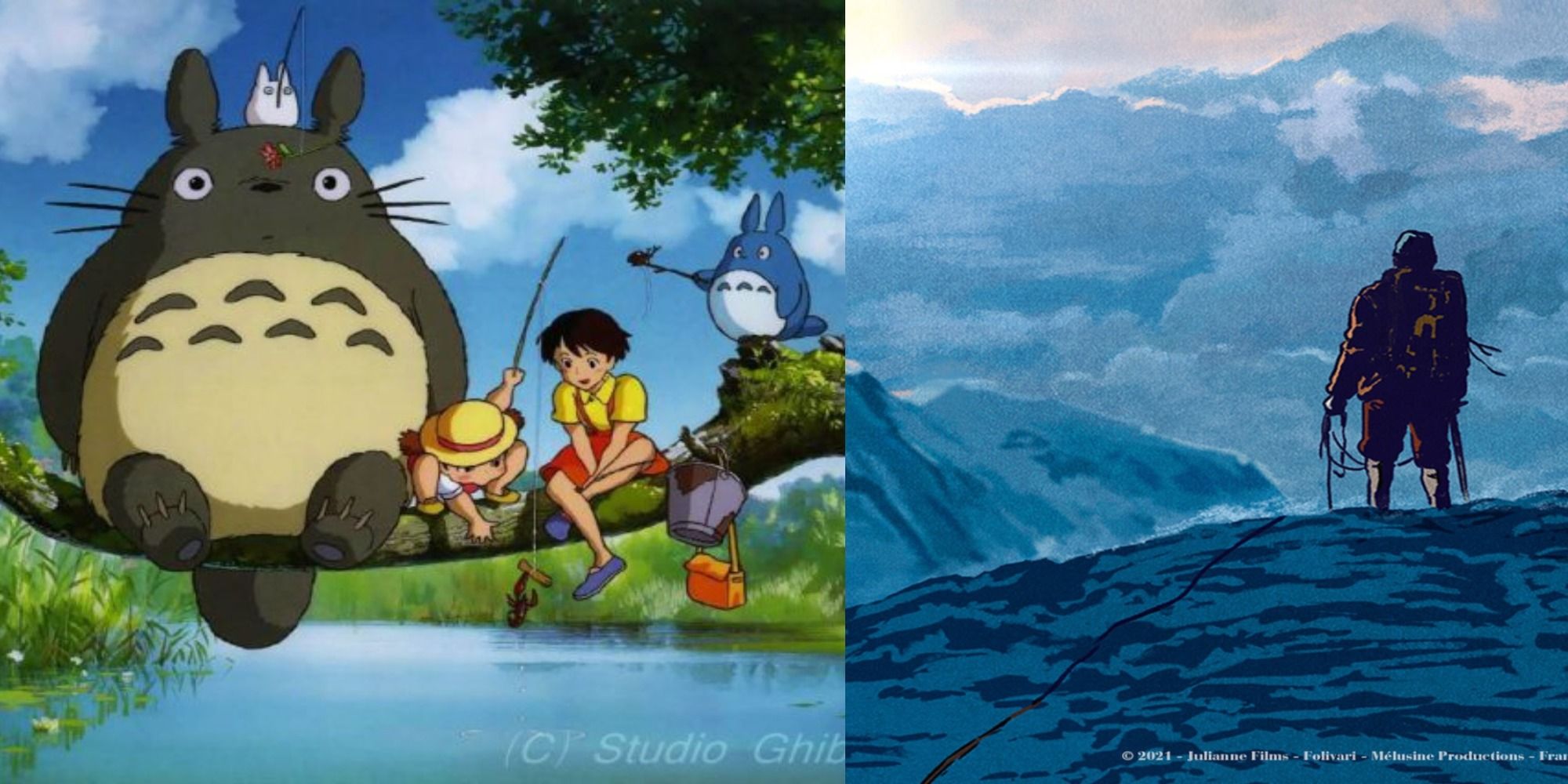 заглавное изображение аниме и природа My Neighbor Totoro Summit of the Gods