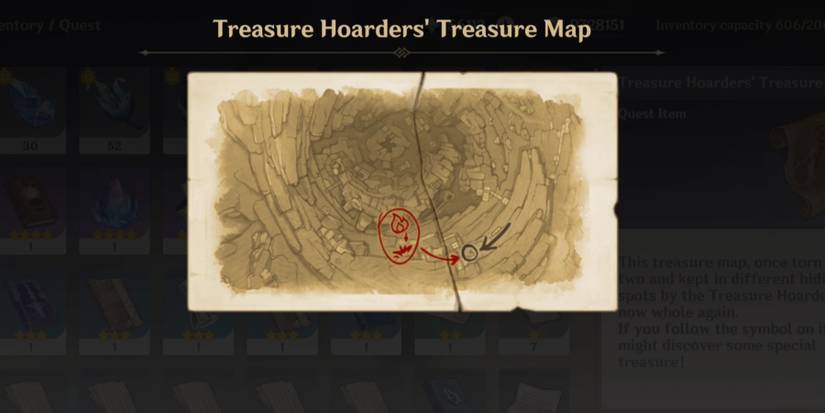 treasure hoarders' treasure map in genshin impact