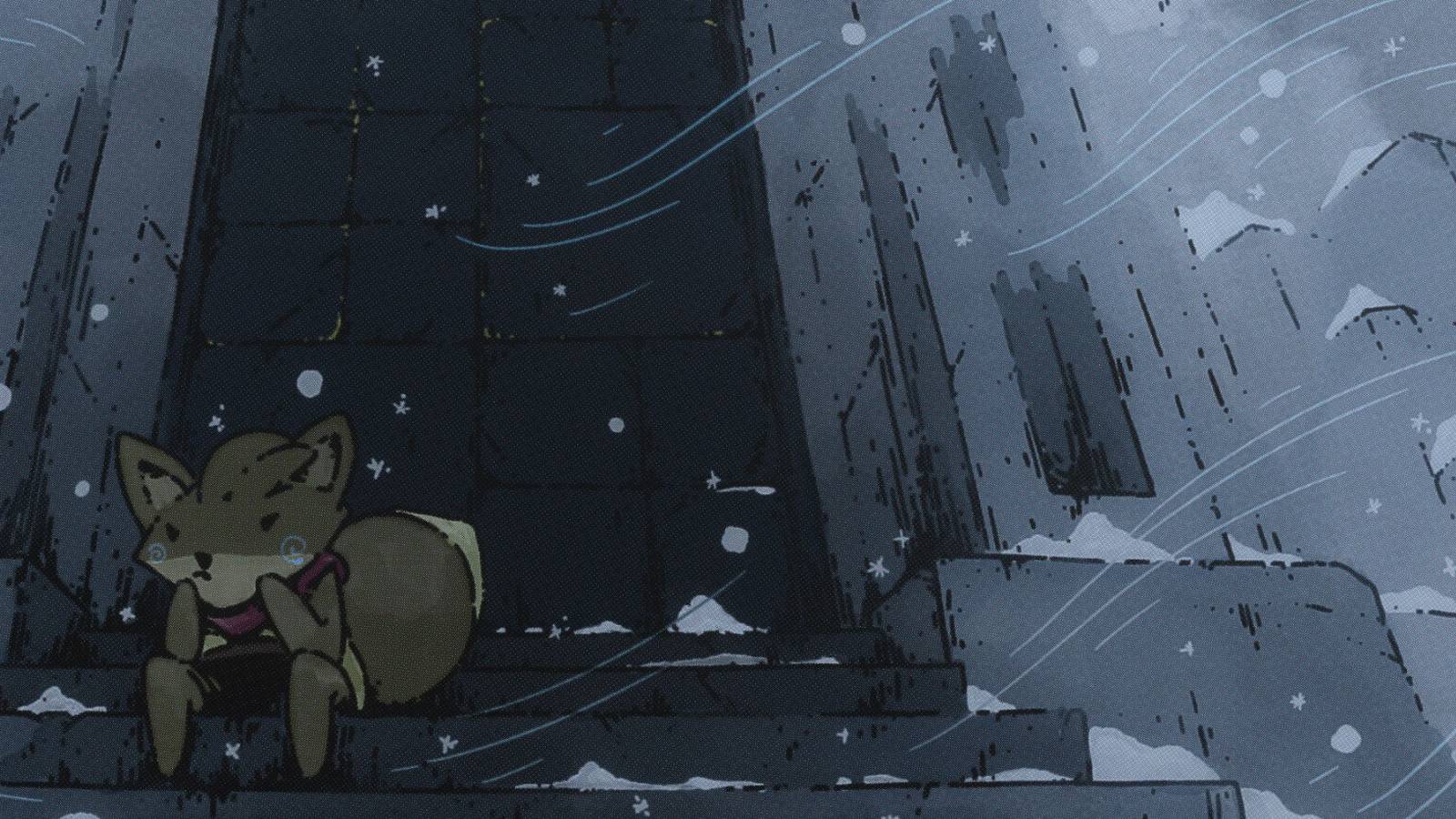 tunic door in the mountains open