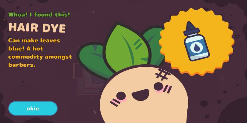 turnip boy hair dye side quest