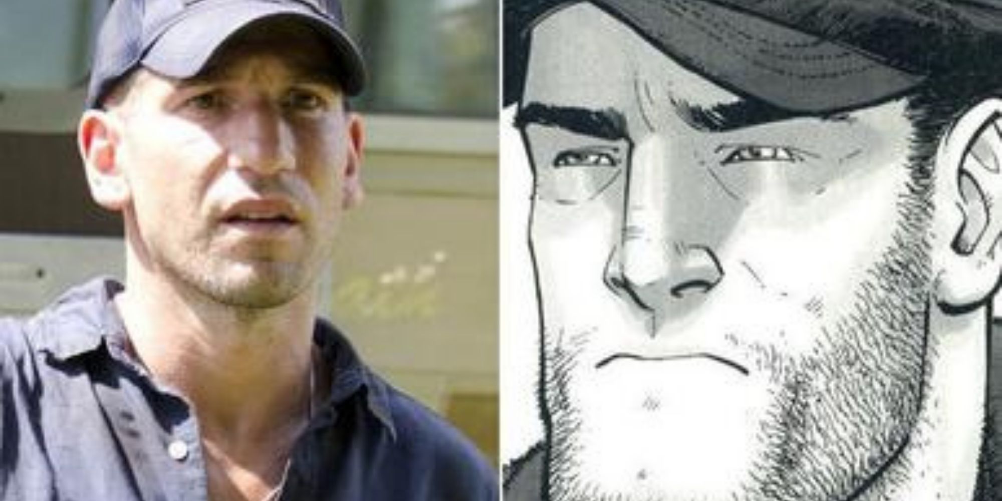 Split image of Shane Walsh's TV show and comic counterparts from The Walking Dead.