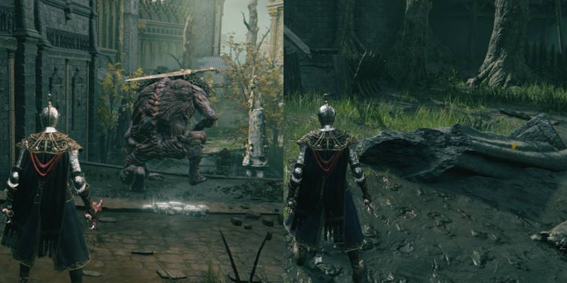 use troll to smash the statue in elden ring