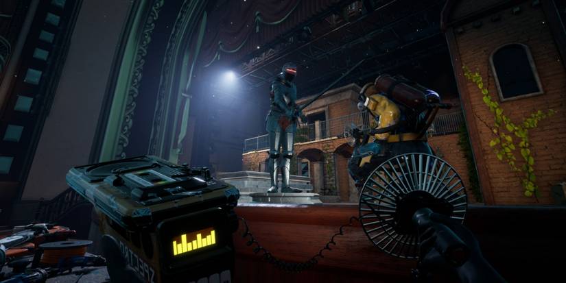 using a sound meter device near knight in midnight ghost hunt