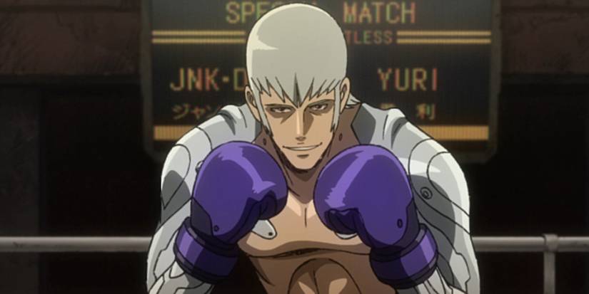 Yuri from Megalo Box prepares to fight.