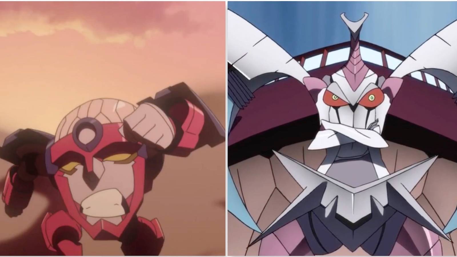 Lagann and Sayrune from Gurren Lagann