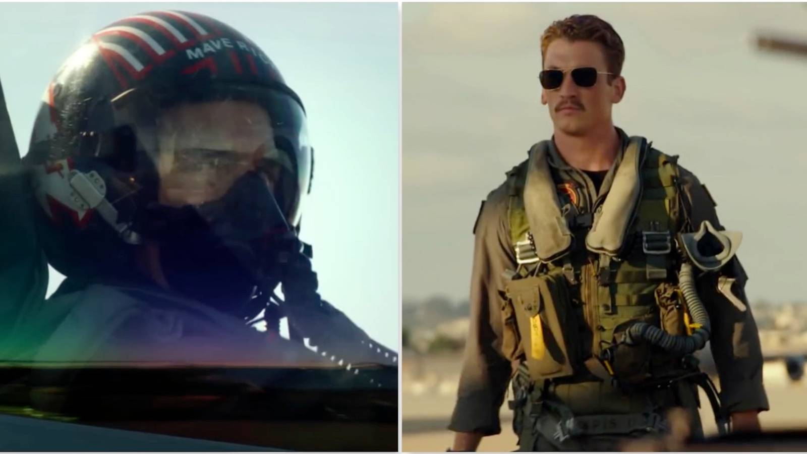 Maverick and Rooster from Top Gun Maverick