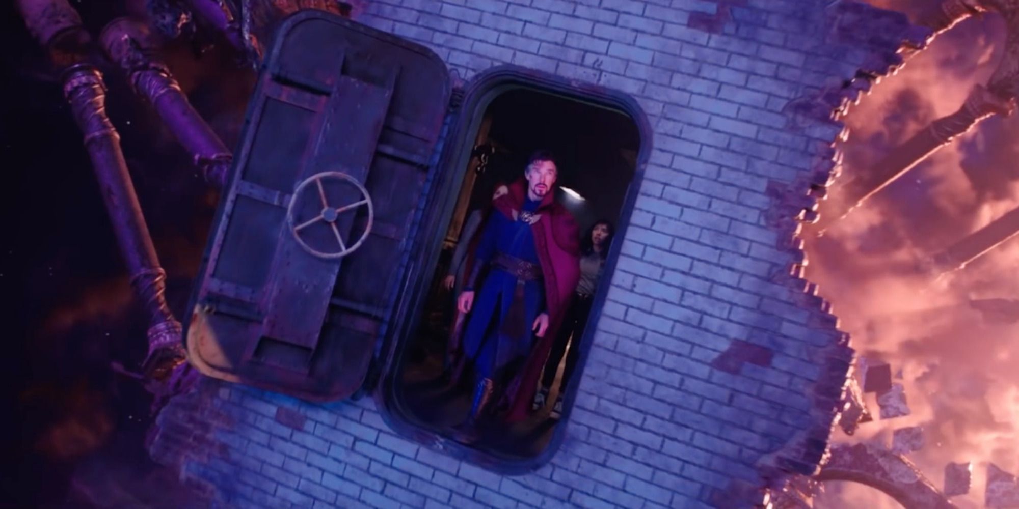 A scene featuring characters in Doctor Strange in the Multiverse of Madness