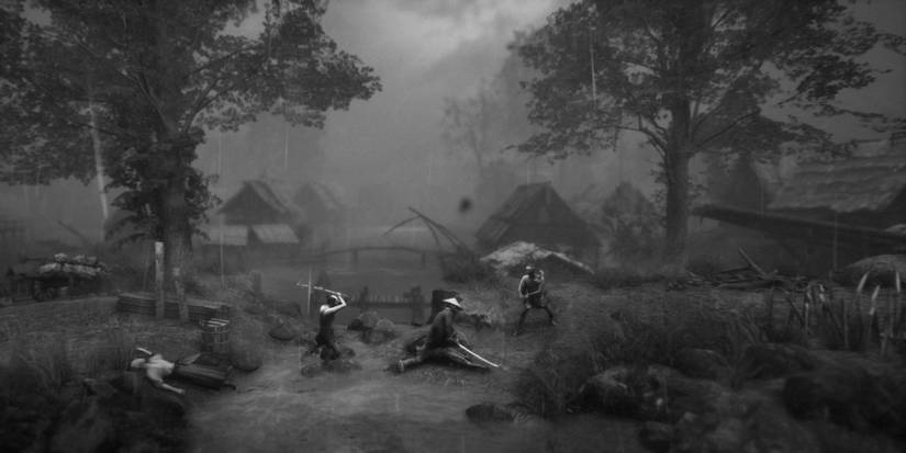 Fighting enemies in Trek to Yomi