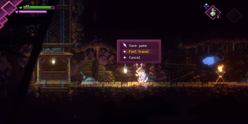 The save menu in Souldiers