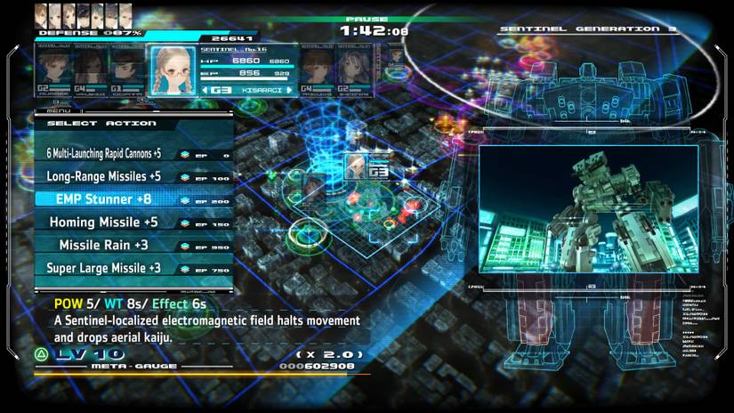 13 Sentinels Tomi highlighting her EMP Stunner skill