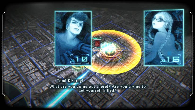 13 Sentinels Tomi Kisaragi telling Nenji Ogata to get back