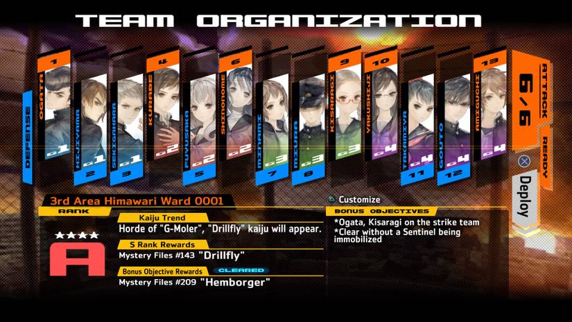 13 Sentinels Bonus Objectives for a stage