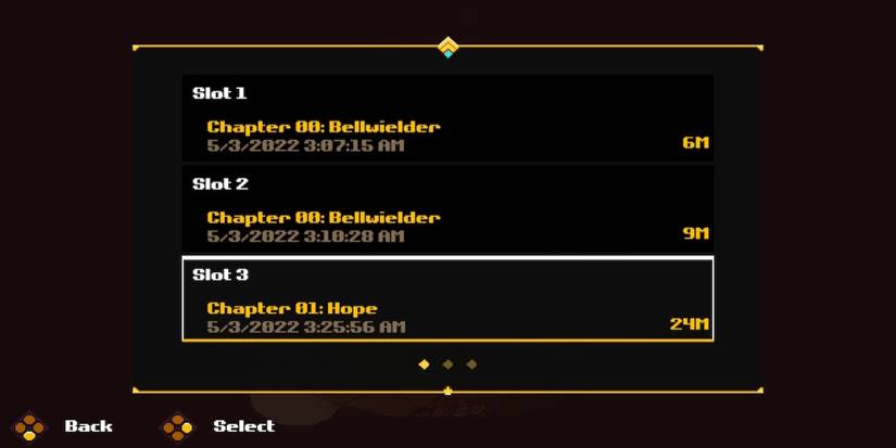 The Save menu in Anuchard