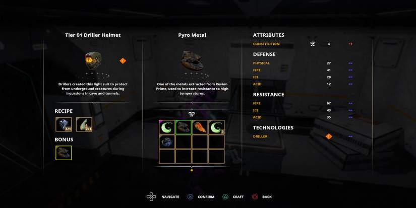 crafting armor dolmen