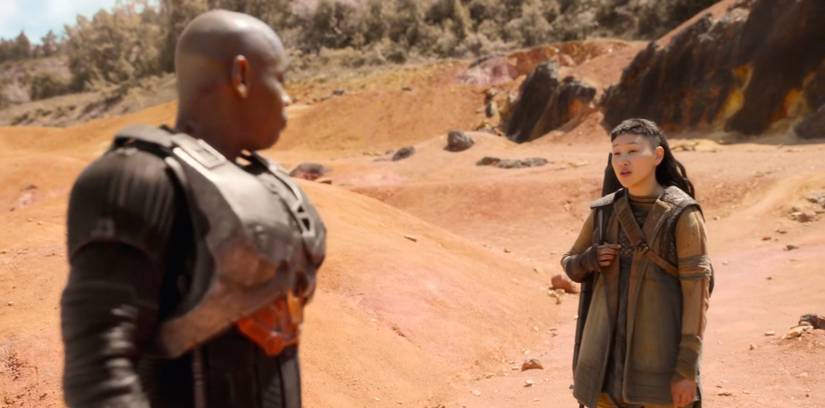 Soren and Kwan Ha from the Halo TV show