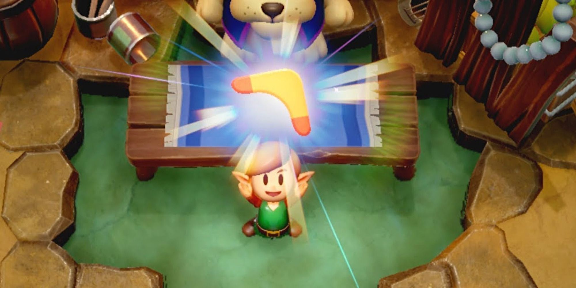 Getting the boomerang in Link's Awakening