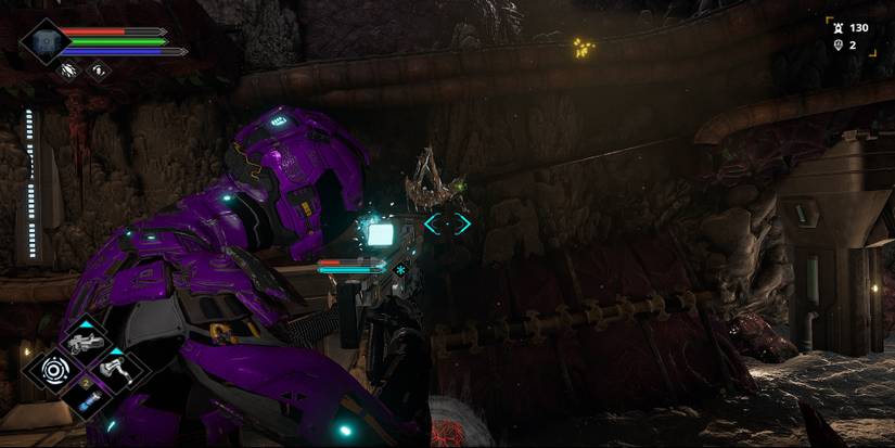 Fighting enemies in Dolmen