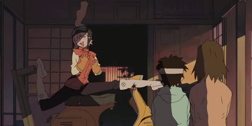 A scene featuring characters from FLCL
