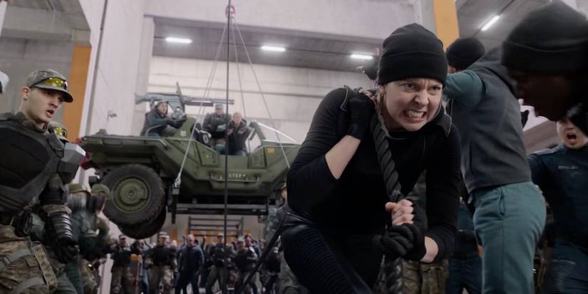 A scene featuring characters from the Halo TV show