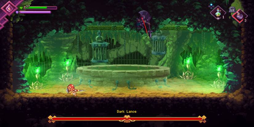 Fighting a boss in Souldiers