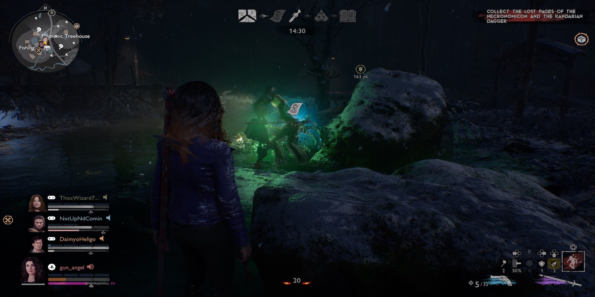 Fighting enemies in Evil Dead The Game