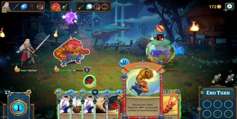 Fighting enemies in Roguebook