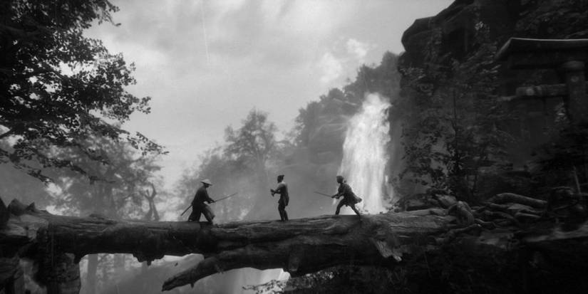 Fighting enemies in Trek to Yomi