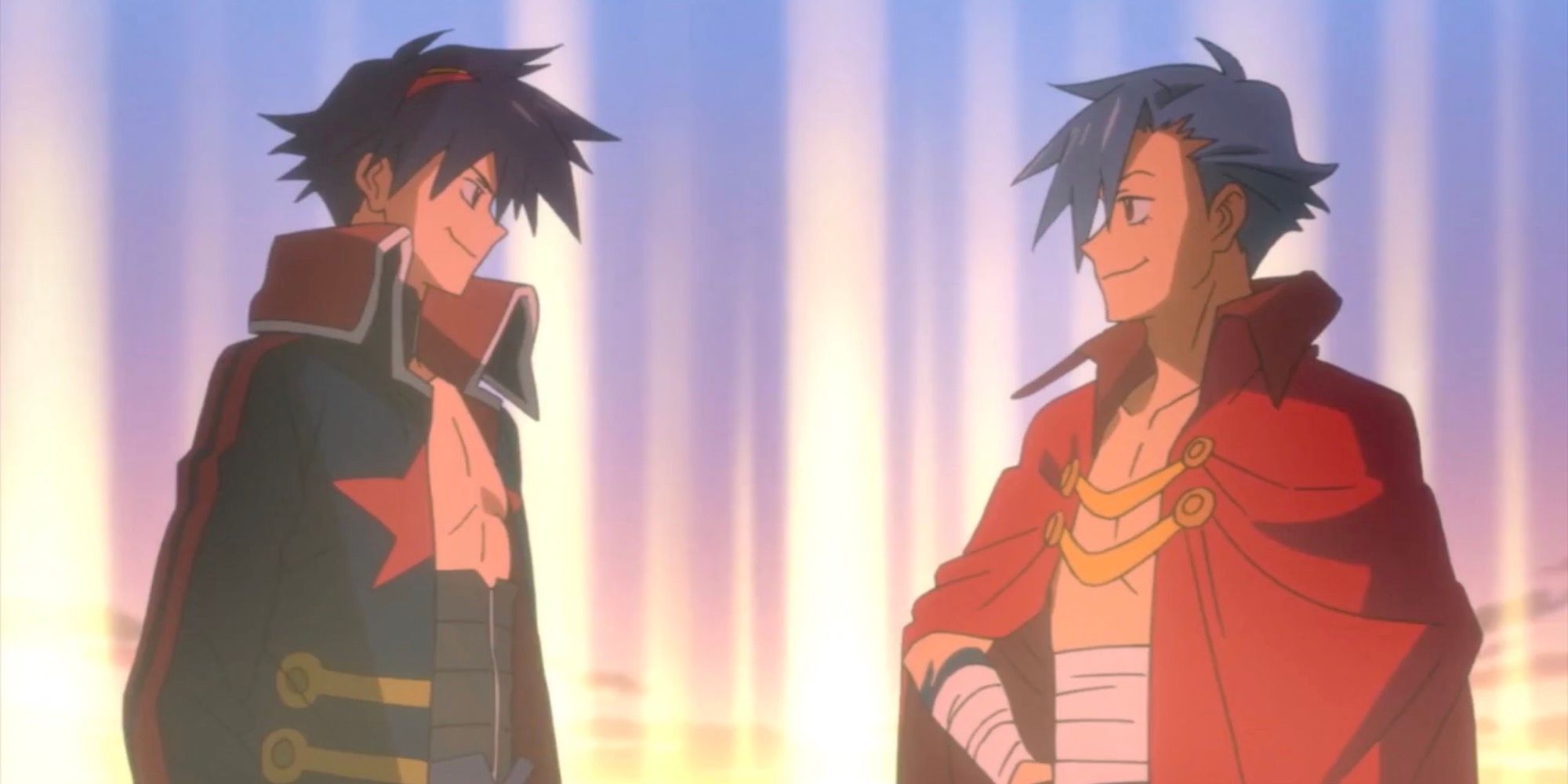 Simon and Kamina from Gurren Lagann